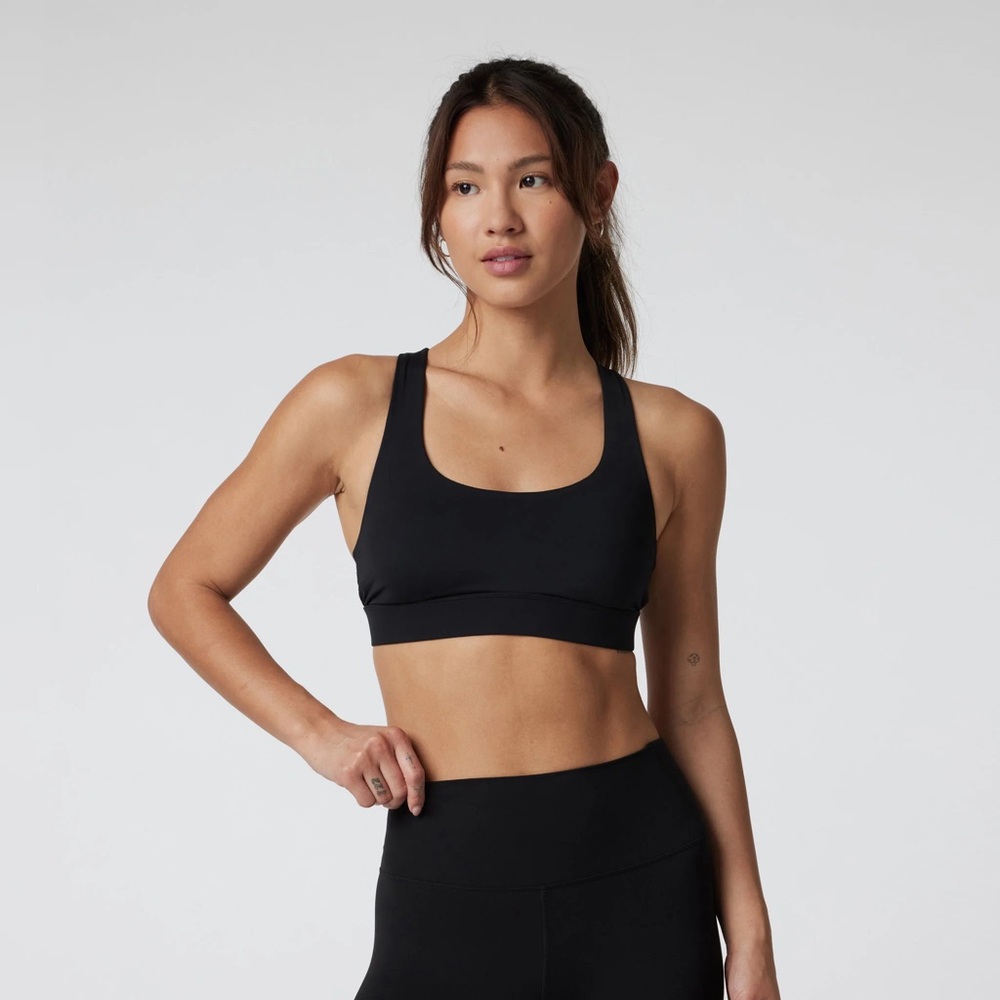 Vuori Open Back Black Sports Bra L